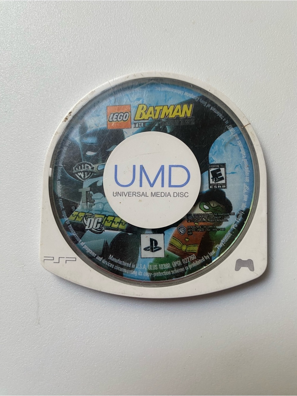 Sony PSP UMD Disc Insert in Black and Blue with White Hub